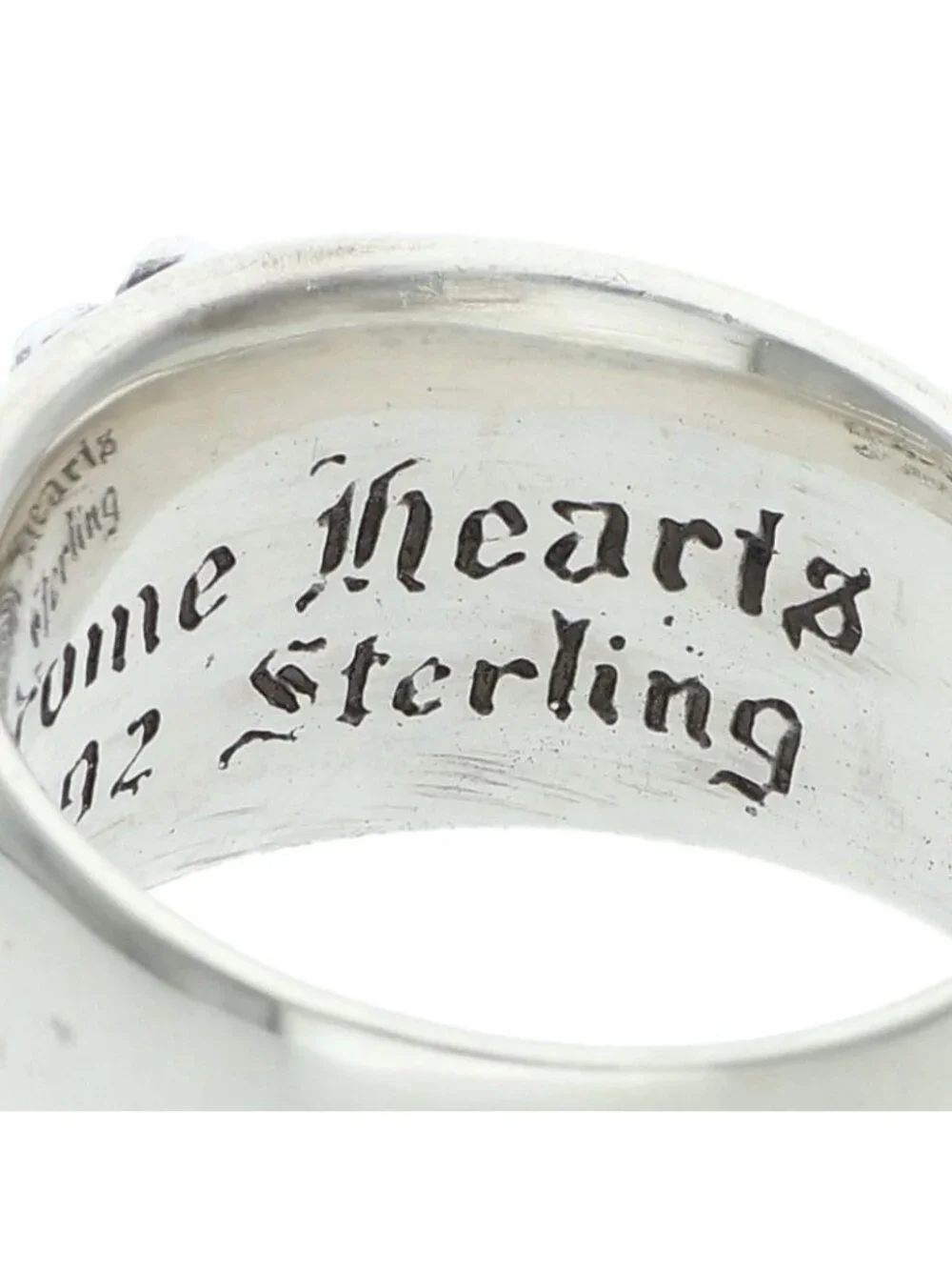Chrome Hearts Flrl Crs Floral Cross Silver Ring